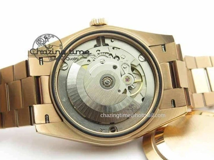 1219 Day Date 40mm RG BP Maker Best Edition Brown Dial Diamond Markers On RG Bracelet A ZeroBulk 3689